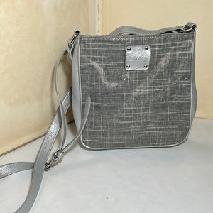 Calvin Klein Silver Gray Crossbody Bag
